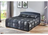 Polsterbett, schwarz, B:170cm L:210cm, Bezug Bett: Kunstleder;Bonnell-Federkernmatratze: 51% Polypropylen, 39% Polyester und 10% Baumwolle;Kaltschaummatratze: 100% Polyester, Bezug abnehm- und waschbar bis 60C, WESTFALIA SCHLAFKOMFORT, Betten, Polsterbett, inkl. Bettkasten bei Ausführung mit Matratze