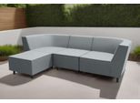 Sofaelement DOMO COLLECTION "Sonna, individuell zusammenstellbar", grau (dunkelgrau), B:73cm H:77cm T:103cm, 100% Olefin, Polsterelemente, Sofaelement, Einzelelemente für Terrasse, Garten und Balkon, speziell für Outdoor