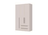 Drehtürenschrank OTTO HOME "Opera mit oder ohne Kranz inkl. LED-Bel.,B92,137,182 oder 227 cm", beige (cashmere), B:137cm H:224cm T:56cm, FSC-zertifizierter Holzwerkstoff, MDF, Schränke, Drehtürenschrank, UV lackiert, Soft Close Funktion, Höhenverstellbare Füße