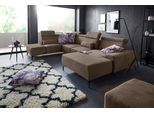 Wohnlandschaft SIT & MORE "Gizeh U-Form", braun (chocco), B:340cm T:230cm, Sofas, Wohnlandschaft, 15 cm Fußhöhe, inklusive Sitztiefenverstellung und Kopfteilverstellung