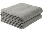 Duschtücher SCHIESSER "Turin aus 100% Baumwolle in dezenter Reiskornoptik", grau, B:70cm L:140cm, Frottier, Frottier, Handtücher, Duschtücher, MADE IN GREEN by OEKO-TEX