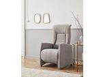 TV-Sessel SIT & MORE "Melissa", grau (elephant), B:71cm H:113cm T:85cm, 100% Polyester, Sessel, TV-Sessel, wahlweise elektrisch oder manuell verstellbar, optional Aufstehhilfe