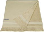 Hamamtuch ROSS "Hamam", beige (sand), B:90cm L:180cm, Hamam Frottier, Hamam Frottier, Handtücher, Hamamtuch, idealer Begleiter für Strand, Sauna oder Wellnessbereich