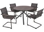 Garten-Essgruppe GARDEN PLEASURE "SOPHIA", grau, Aluminium, Sitzmöbel-Sets, Garten-Essgruppe