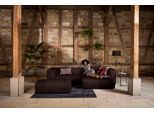 Ecksofa W.SCHILLIG "around-the-block, modern und elegant, bequem, L-Form", braun (mocca z69), B:300cm H:66cm T:164cm, Longlife Xtra-Leder Z69: Das feinnarbige, gedeckte Softleder Z69 besticht durch seine außergewöhnliche Weichheit im trendigen »Vintage-Look«, Hautstärke 0, 9 - 1, 1 mm;Longlife fabric Flachgewebe T88 (100% Polyester), Sofas, Ecksofa, mit eleganter Biese, mit Federkern