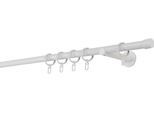 Gardinenstange MYDECO "20mm Cap Wandträger 12 cm", weiß, L:330cm, Gardinenstangen, Gardinenstange