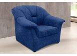 Sessel DOMO COLLECTION "Papenburg zeitlose Rückensteppung, elegante Armlehne", blau, B:99cm H:84cm T:82cm, Struktur ( 90% Polyester, 10% Polyacryl);Microfaser PRIMABELLE (100% Polyester);Kunstleder SOFTLUX;Luxus-Microfaser (100% Polyester), Sessel, Sessel, in großer Farbvielfalt