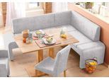 Eckbank HOME AFFAIRE "Bologna", grau (hellgrau (arizona 4411)), B:200cm H:84cm T:160cm, Sitzbänke, Eckbank, in 2 Größen (langer Schenkel 180 oder 200 cm), verschiedene Qualitäten