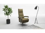 TV-Sessel SIT & MORE "Vario Comfort, inkl. Kopfteilverstellung & 360 Drehfunktion", grün (olive), B:70cm H:124cm T:85cm, Sessel, TV-Sessel, mit Gasdruck, Höhe der Armlehnen 62cm