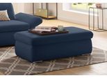 Polsterhocker HOME AFFAIRE "Avesa", blau (dunkelblau), B:136cm H:43cm T:64cm, 100% Polyester, Hocker, Polsterhocker, Mit großem Staufach, passend zur Serie "Avesa", B/T/H: 136/64/43 cm