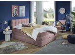 Boxspringbett HOME AFFAIRE "Fornoli", rosa, B:140cm L:210cm, Komplettbetten, Boxspringbett, inkl. Topper und Bettkasten, H3 in zwei Matratzenarten