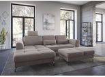 Ecksofa SIT & MORE "Bendigo L-Form", beige (sand), B:284cm H:84cm T:175cm, Sofas, Ecksofa, inklusive Sitztiefenverstellung, Bodenfreiheit 12 cm, in 2 Fußfarben