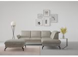 Ecksofa SIT & MORE "Fashion L-Form", grau (hellgrau), B:250cm H:84cm T:207cm, Sofas, Ecksofa, wahlweise mit Kopfteilverstellung und Vorziehsitz, motorisch