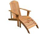 Gartensessel GARDEN PLEASURE "HARPER", braun (braun, holzoptik), B:70cm H:93cm T:142cm, Sessel, Gartensessel, Eukalyptusholz, braun, inkl. Wendeauflage