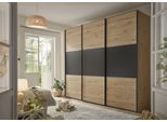 Schwebetürenschrank STAUD "Includo, Made in Germany", artisan eiche, vulkan, B:249cm H:222cm T:68cm, Holzwerkstoff, Schränke, Schwebetürenschrank