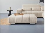 Hockerbank COTTA "Orion", beige, B:134cm H:42cm T:70cm, 100% Polyester, Hocker, Hockerbank