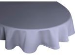Tischdecke WIRTH "NEWBURY" Gr. 2, blau (mittelblau), B:130cm L:190cm, Baumwolle, Polyester, Tischdecken, Tischdecke, oval