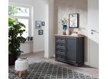 Kommode INNOSTYLE "Jasmin", grau (graphit), B:115cm H:102cm T:41cm, Sideboards, Kommode, Breite 115 cm