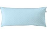 Kissenbezug IRISETTE "Varia 8730", blau (sky), B:80cm L:40cm, Mako-Satin, Obermaterial: 100% Baumwolle, Kissenbezüge, Kissenbezug, in feinem Punktedesign