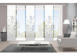 Schiebegardine VISION S "HELVIN 6er SET" Gr. 1, grau, B:60cm H:260cm, Polyester, Gardinen, Schiebegardine, Schiebevorhang Digidruck 6er Set HELVIN