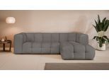 Ecksofa "TALISHA L-Form Designersofa, moderne Steppung, B/T/H: 276/178/75 cm", grau (taupe), B:276cm H:75cm T:178cm, 100% Polyester, LEGER HOME BY LENA GERCKE, Sofas, Ecksofa, aufwendig gepolstert, hoher Sitzkomfort