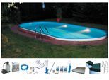 Ovalpool MY POOL BWT "PREMIUM mit blauer Innenfolie", weiß, B:360cm H:120cm L:737cm, Schwimmbecken, Ovalpool, Höhe 120 cm, in verschiedenen Größen