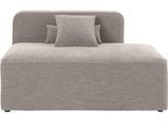 Recamiere HOME AFFAIRE "Sundstrup", grau (taupe), B:140cm H:76,5cm T:93cm, 100% Polyester, Sofas, Recamiere, Modulserie, individuelle Zusammenstellung