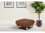 Polsterhocker HOME AFFAIRE "TRIPLO passend zur Serie, Maße B/T/H: 82/72/46 cm", braun (cognac), B:82cm H:46cm T:72cm, Luxus-Microfaser weich (92% Polyester, 8% Nylon);Filzoptik ( 100% Polyester);Luxus-Microfaser Vintageoptik (100% Polyester), Hocker, Polsterhocker, mit Wellenunterfederung, in hochwertiger Verarbeitung