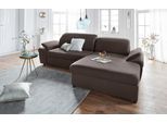 Ecksofa EXXPO - SOFA FASHION "Kyoto, inkl. Kopfteil- und Armteilverstellung, hoher Sitzkomfort", braun, B:278cm H:98cm T:165cm, Sofas, Ecksofa, wahlweise mit Bettfunktion und Bettkasten, hochwertige Bezüge, L-Form