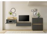 Büromöbel-Set HOME AFFAIRE "CiTY/GiRON", grau (anthrazit), B:360cm H:122cm T:40cm, Arbeitsmöbel-Sets, Büromöbel-Set, Home Office
