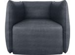 Sessel EGOITALIANO "Ludo Loungesessel, Designsessel, Clubsessel, elegant und zeitlos", grau (charcoal), B:80cm H:68cm T:80cm, Sessel, Sessel, mit tollem Sitzkomfort, Solitärsessel