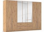 Drehtürenschrank OTTO HOME "Kleiderschrank Schrank Garderobe AGORDO mit Dekor- oder Hochglanzfront", braun (eiche artisan), B:315cm H:229cm T:54cm, Holzwerkstoff, Schränke, Drehtürenschrank, mit Außenschubkästen, in 7 Breiten und 2 Höhen MADE IN GERMANY