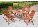 Garten-Essgruppe MERXX "Commodoro", beige (natur), Sitzmöbel-Sets, Garten-Essgruppe