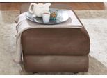 Hocker CALIA ITALIA "Gaia, in edlem Design und mit erstklassigem Sitzkomfort", braun, B:67cm H:44cm T:90cm, Luxus-Microfaser Ginevra (100% Polyester), Hocker, Hocker, aus pflegeleichtem Luxus-Microfaser Ginevra Hydro Care