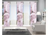 Schiebegardine VISION S "ROSANA 5er SET" Gr. 1, rosa (rosé), B:60cm H:260cm, Polyester, Gardinen, Schiebegardine, Bambus-Optik, Digital bedruckt