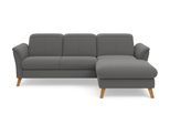 Ecksofa SIT & MORE "Romero L-Form", grau, B:245cm H:91cm T:178cm, 90% Polyester 10%Polyamid, Sofas, Ecksofa, wahlweise mit oder ohne Relax-Funktion, Bettfunktion, Bettkasten