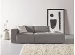 2-Sitzer HOME AFFAIRE "Noord mit Kedernaht, Breite 227 cm", grau, B:227cm H:71cm T:96cm, 94% Polyester; 6% Nylon, Sofas, 2-Sitzer, Cord, Struktur, Webstoff, mit Wellenunterfederung, Massivholzrahmen