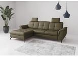 Ecksofa SIT & MORE "Zora", olive, B:262cm H:92cm T:164cm, Sofas, Ecksofa