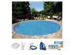 Rundpool CLEAR POOL "PREMIUM IBIZA", weiß, H:120cm Ø:350cm, Schwimmbecken, Rundpool, inkl. umfangreichem Zubehör in verschiedeneren Größen