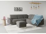 Ecksofa SIT & MORE "Sinatra L-Form", grau, B:251cm H:85cm T:231cm, 90% Polyester, 10% Polyamid, Sofas, Ecksofa, optional mit Kopfteilverstellung und Armteilfunktion