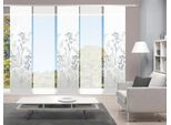 Schiebegardine VISION S "HELVIN 5er SET" Gr. 1, grau, B:60cm H:260cm, Polyester, Gardinen, Schiebegardine, Schiebevorhang Digidruck 5er Set HELVIN