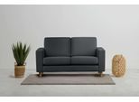 2-Sitzer OTTO HOME "Tvinno", grau (anthrazit), B:155cm H:87cm T:86cm, 100% polyester, Sofas, 2-Sitzer, im skandinavischen Stil, mit Massivholzfüßen, Breite 155 cm