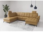 Wohnlandschaft SIT & MORE "Zora", curry, T:212cm, Sofas, Wohnlandschaft