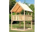 Spielturm KONIFERA "Lenie A", beige (natur), Spieltürme, KinderB:200cm H:345cm T:200cm, Holzwerkstoff, Spielturm, BxTxH: 200x200x345 cm, B:200cm H:345cm T:200cm