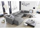 Wohnlandschaft "Bulky U-Form", grau, B:324cm T:195cm, ATLANTIC HOME COLLECTION, Sofas, Wohnlandschaft, in U-Form und XXL Sitzfläche, modular aufgebaut