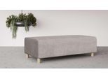 Polsterhocker OTTO HOME "Suyala", grau (taupe), B:153cm H:46cm T:66cm, 100% Polyester, Hocker, Polsterhocker
