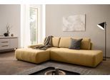 Ecksofa HOME AFFAIRE "TORGE, Schlafsofa Cord, Samtvelours u. Strukur fein, Couch in L-Form", gelb (honiggelb), B:276cm H:82cm T:164cm, 100% Polyester, Sofas, Ecksofa, Schlaffunktion und Bettkasten, Liegefläche: 210x125 cm, neues Design