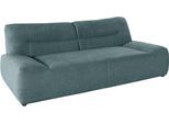 2,5-Sitzer DOMO COLLECTION "Cesena modern, elegant und zeitlos, komfortabel, flache Armlehnen", blau (petrol), B:224cm H:81cm T:109cm, Sofas, 2 5-Sitzer, fester Sitzkomfort