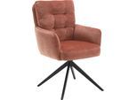 Esszimmerstuhl HOME AFFAIRE "Sant Tropez", braun (cooper, schwarz, cooper), B:60cm H:92cm T:67cm, Stühle, Esszimmerstuhl