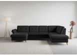 Wohnlandschaft SIT & MORE "Göteborg", grau (anthrazit), B:327cm H:90cm T:226cm, Sofas, Wohnlandschaft, inkl. Sitztiefenverstellung, wahlweise mit Bettfunktion & Bettkasten